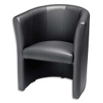 Fauteuil club noire finition p. u