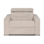 Fauteuil convertible express en velours côtelé beige - couchage 70 cm - matelas 14 cm vizir Fauteuil convertible express en velours côtelé beige - couchage 70 cm - matelas 14 cm vizir