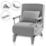 Fauteuil convertible lit - makika - ted - 3en1 avec accoudoirs - dossier rglable 5 positions - 200 kg ...