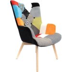 Fauteuil design - paris prix - helsinki - multicolore - bois - 1 place