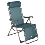 Fauteuil relax de jardin silos bleu canard en acier trait� �poxy - hesp�ride
