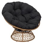 Fauteuil dextrieur avec coussin noir