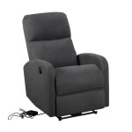 Fauteuil �lectrique inclinable relax gris anthracite