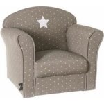 Fauteuil enfant - paris prix - star - 50cm - taupe - coton & polyuréthane Fauteuil enfant - paris prix - star - 50cm - taupe - coton & polyuréthane