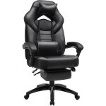 Fauteuil gamer ergonomique - songmics - obg077b01 - repose - pieds télescopique - support lombaire - ... Fauteuil gamer ergonomique - songmics - obg077b01 - repose - pieds télescopique - support lombaire - ...