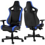 Fauteuil gamer - noblechairs - epic compact - noir / bleu - réglable en hauteur - support 120 kg Fauteuil gamer - noblechairs - epic compact - noir / bleu - réglable en hauteur - support 120 kg