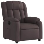 Fauteuil inclinable �lectrique - mothinessto - ds2307 - marron fonc� - tissu 100% polyester - confort ...
