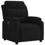 Fauteuil inclinable lectrique - mothinessto - ds4671 - velours noir - 1 place - relaxation
