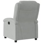 Fauteuil inclinable électrique - mothinessto - qqmora xy7454 - velours gris clair - 1 place - relaxation ... Fauteuil inclinable électrique - mothinessto - qqmora xy7454 - velours gris clair - 1 place - relaxation ...