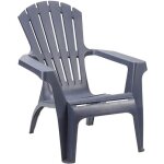 Fauteuil de jardin adirondack - ozalide - anthracite - plastique - r�sine - confortable et durable - ...