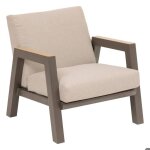 Fauteuil de jardin axiome praline en aluminium trait� en epoxy - hesp�ride