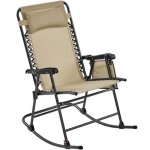 Fauteuil de jardin � bascule pliant rocking chair pliable 102 x 655 x 103 cm t�ti�re r�glable poche de ...