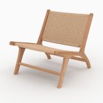 Fauteuil kilka en bois de teck et cordage en loom - kilka - rendez - vous d�co