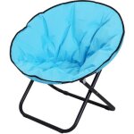Fauteuil lune papasan pliable de jardin outsunny - bleu Fauteuil lune papasan pliable de jardin outsunny - bleu