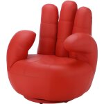Fauteuil main pivotant catchy en simili - rouge