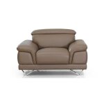 Fauteuil - la maison du canapé - brame - cuir - marron - 1 place - contemporain Fauteuil - la maison du canapé - brame - cuir - marron - 1 place - contemporain