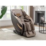 Fauteuil massant en simili - système zero gravité - beige - mowata Fauteuil massant en simili - système zero gravité - beige - mowata