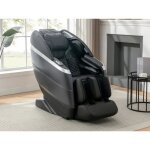 Fauteuil massant en simili - commande vocale - systme zro gravit - noir - ulap