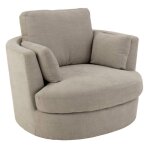 Fauteuil pivotant swiv 109cm gris