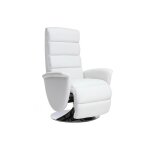 Fauteuil relax manuel blanc nelson - miliboo - contemporain - design - l71xp71xh19 - plastique - r�sine ...