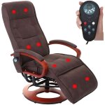 Fauteuil relax massant - no name - londres - tissu - marron - 9 programmes de massage Fauteuil relax massant - no name - londres - tissu - marron - 9 programmes de massage