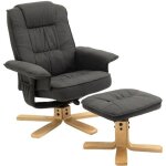 Fauteuil de relaxation charly avec repose - pieds si�ge pivotant dossier inclinable assise rembourr�e ...