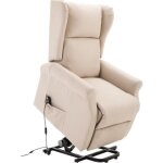 Fauteuil releveur - homcom - relax �lectrique inclinaison r�glable t�l�commande poche rangement - lin ...
