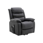 Fauteuil releveur électrique en tissu anthracite nadine Fauteuil releveur électrique en tissu anthracite nadine