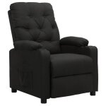 Fauteuil releveur inclinable - salutuya - bd28353 - tissu 100% polyester - noir - dossier rglable