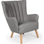 Fauteuil scandinave vidal gris