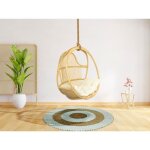 Fauteuil suspendu en rotin naturel brianna