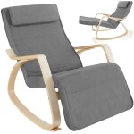 Fauteuil - tectake - fauteuil � bascule onda supporte jusqu� 150 kg avec un rembourrage confortable et ...