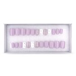 Accessoires - press on nails faux ongles rutilisables - extra short carr mauve - - ocibel