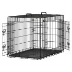 Feandrea cage pliable chien 107 x 70 x 775 cm 2 portes pliable et transportable avec poign�es et plateau ...