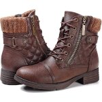 Femmes bottines bout pointu carr mi - talon fermeture clair boucle de ceinture dcontract mode femme ...