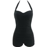 Maillot de bain 1 pièce grande taille push up vintage - noir - femme Maillot de bain 1 pièce grande taille push up vintage - noir - femme