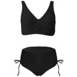 Femme maillot de bain 2 pi�ces multicolore push up tankini slim taille haute bikini classique ensemble ...