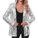 Femmes paillettes blazer sequin veste casual manches longues décontracté blazer à paillettes longues ... Femmes paillettes blazer sequin veste casual manches longues décontracté blazer à paillettes longues ...
