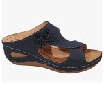 Femmes sandales en cuir t avec support ortho pdique tongs plage et claquettes piscine mode femmes ...