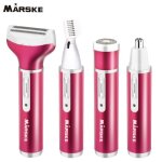 Femme tondeuse 4 en 1 kit de la epilation usb de rechargeable impermeable pour tondeuse bikini visage ... Femme tondeuse 4 en 1 kit de la epilation usb de rechargeable impermeable pour tondeuse bikini visage ...