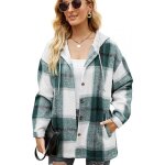 Femme veste chemise à carreaux veste épaisse automne hiver hoodie shacket manteau chaud chemisier à manches ... Femme veste chemise à carreaux veste épaisse automne hiver hoodie shacket manteau chaud chemisier à manches ...
