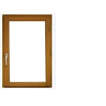 Fen�tre 1 vantail tirant droit - h. 75 x l. 40 cm - bois exotique