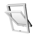 Solstro fentre de toit apy b900 s6a (114 x 118 cm) pvc blanc avec raccord dtanchit tuile (tfx)