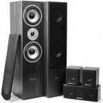 Système home cinéma 5. 0 - fenton - 335w rms - enceintes tower 3 voies - basses profondes - couleur bois ... Système home cinéma 5. 0 - fenton - 335w rms - enceintes tower 3 voies - basses profondes - couleur bois ...
