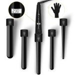 Fer  boucler curling wand 5 en 1 avec lcd ecran boucleur cheveux de 80 - 230c fer  friser en cramique ...