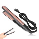 Fer � boucler et lisseur professionnel kemei - plaques en c�ramique et tourmaline ionique - noir et rose ...