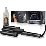 Fer  boucler saint algue coffret demeliss waves black + soin spray wavy 150ml