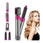 Fer � friser 5 en 1 boucleur professionnel en c�ramique avec 5 diam�tres diff�rents interchangeables ...