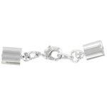 Fermoir mousqueton multi - fils 29 mm argent� 2 pi�ces