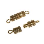 Fermoir  visser or 4x16mm 3 pices